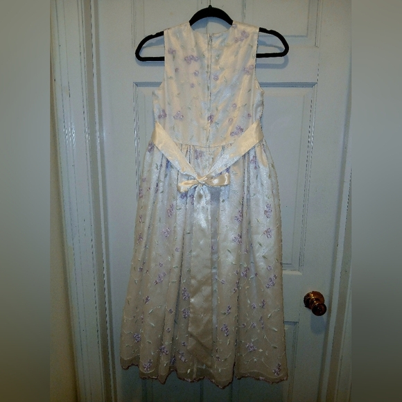 Cinderella Cream and Lavender Formal Dress - Picture 3 of 3